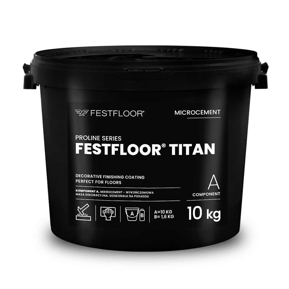 FESTFLOOR TITAN 10 KG + 1,6 KG - microcement with increased hardness