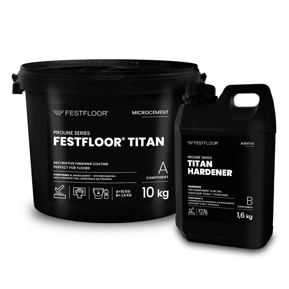 FESTFLOOR TITAN 10 KG + 1,6 KG - microcement with increased hardness