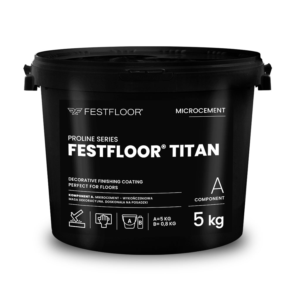 FESTFLOOR TITAN 5 KG + 0,8 KG - microcement with increased hardness