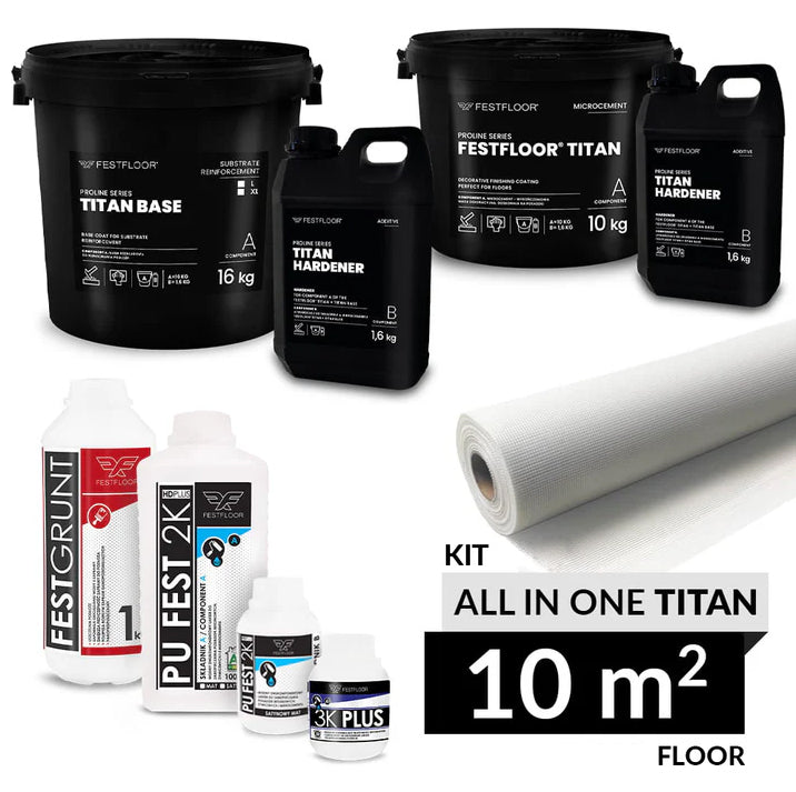 Kit ALL IN ONE TITAN microcement - 10m2