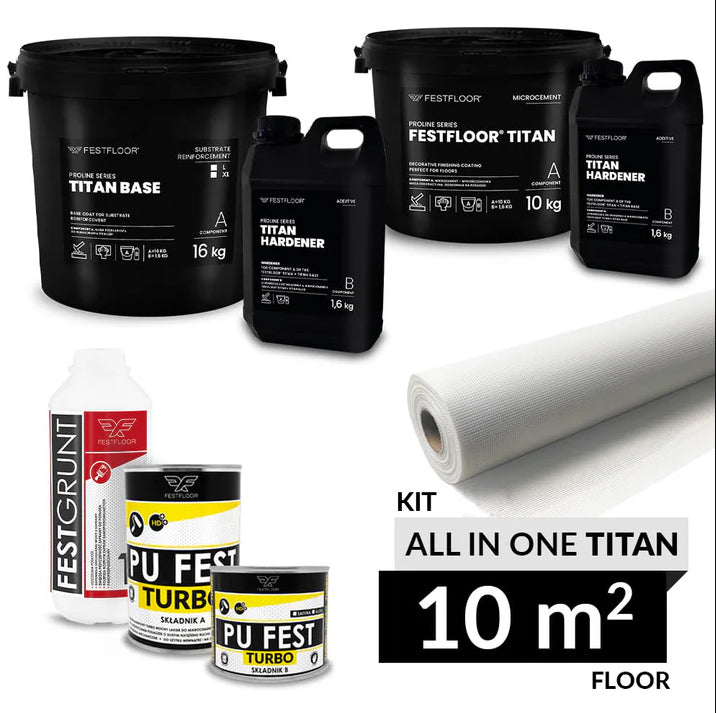 Kit ALL IN ONE TITAN microcement - 10m2