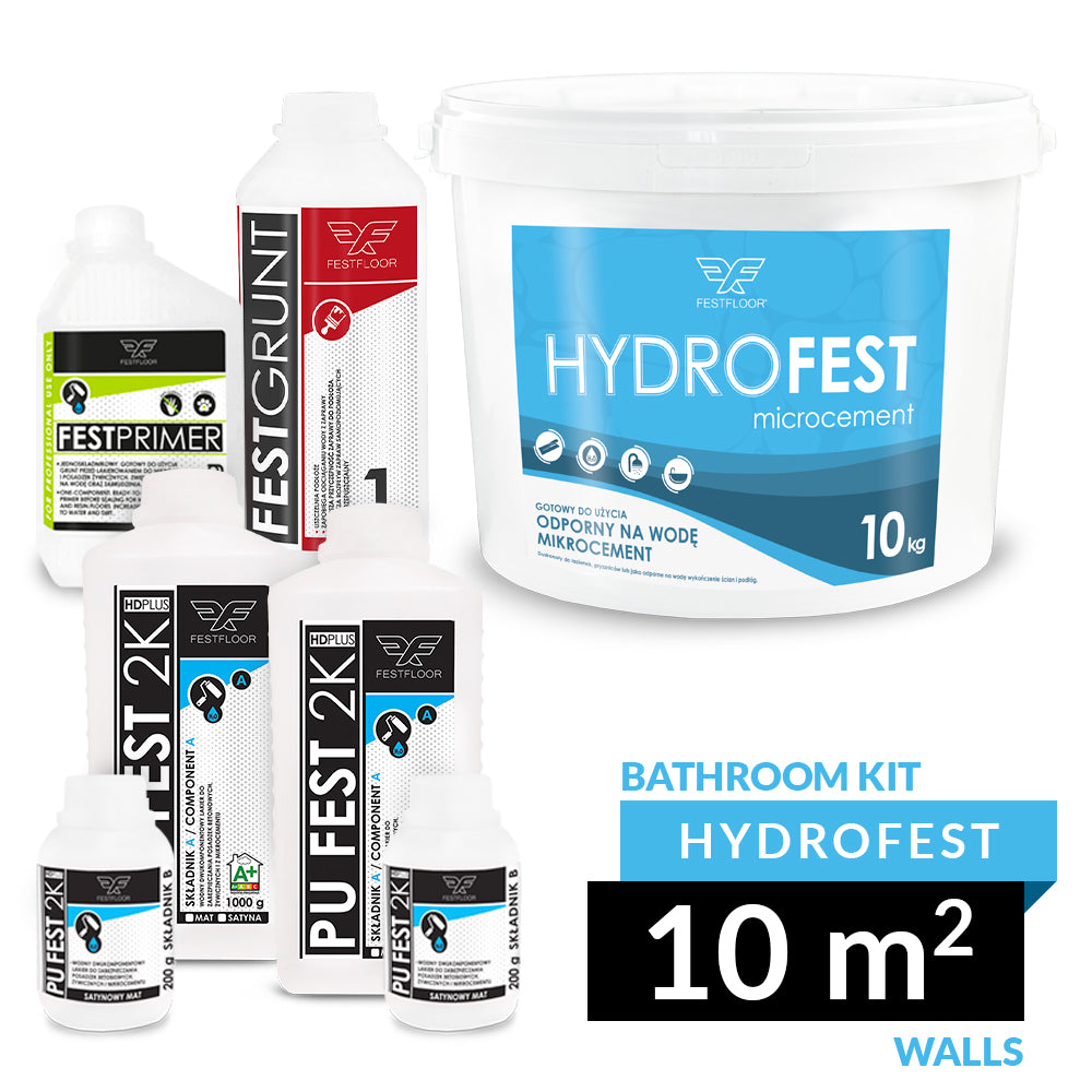 Kit HYDROFEST Badezimmer 10m2 - für Wände