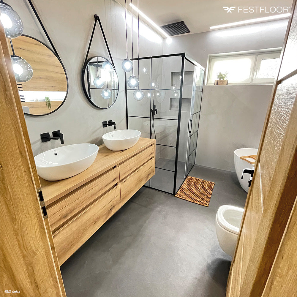 Microcement kit HYDROFEST bathroom 10m2 - for walls