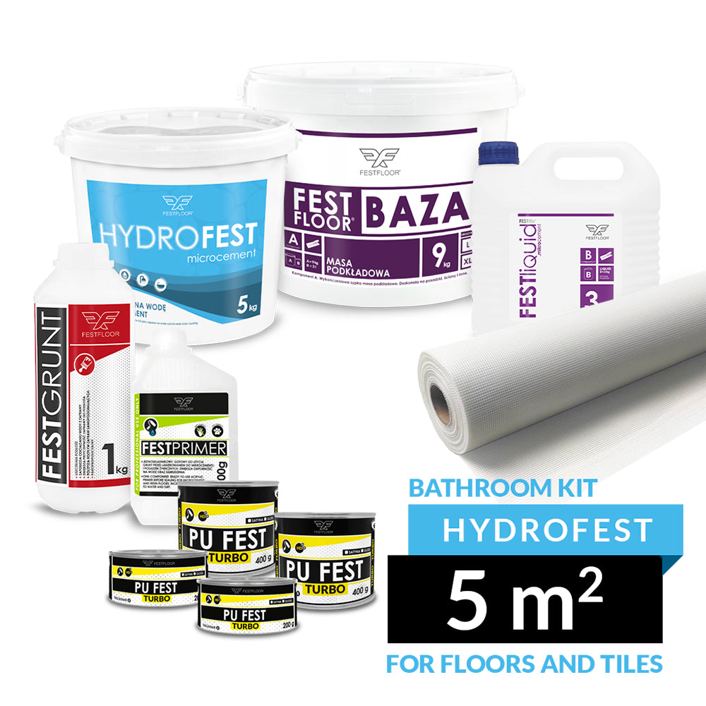 Kit HYDROFEST bathroom 5m2 - for floor and tiles