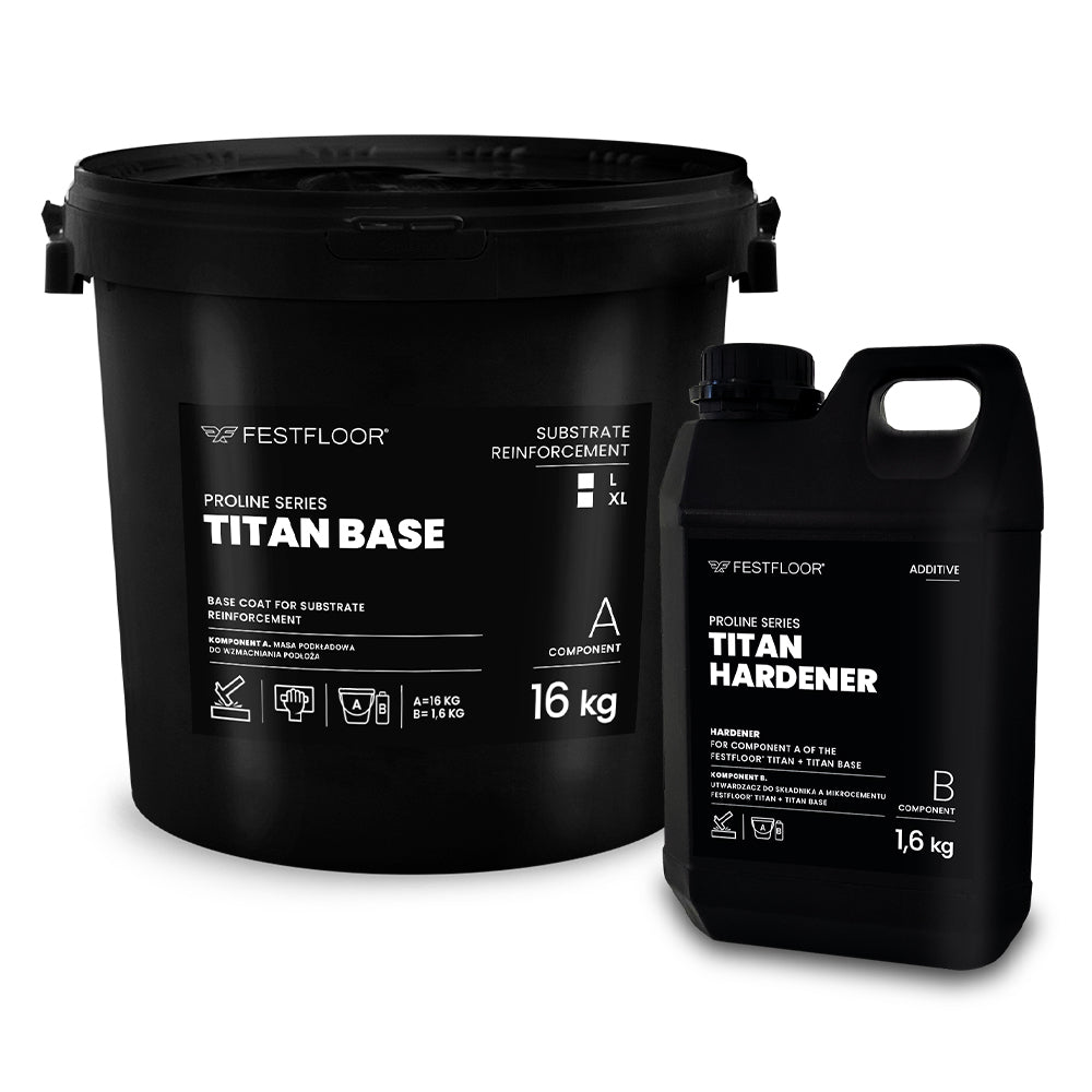 TITAN BASE 16 KG + 1,6 KG base layer for microcement Titan