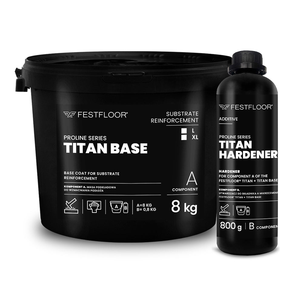 TITAN BASE 8 KG + 0,8 KG base layer for microcement Titan