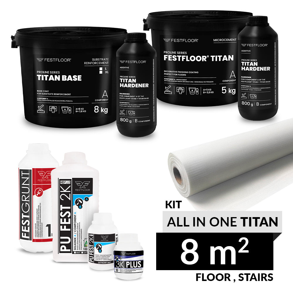 Kit ALL IN ONE TITAN microciment - 8m2